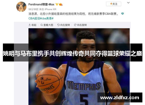 姚明与马布里携手共创辉煌传奇共同夺得篮球荣耀之巅